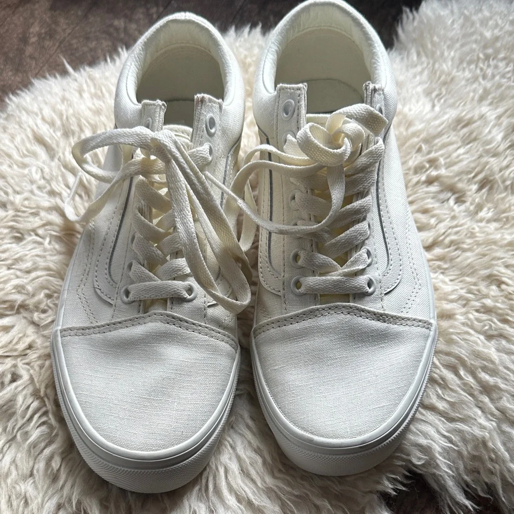 Vans Classic White Canvas Shoes